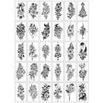 Tatouages Éphémères Fleur et Papillon – Pack 10 à 50 pièces - Vignette | Dame Fleur