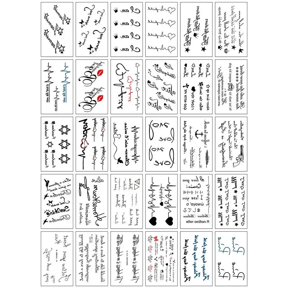 Tatouages Éphémères Fleur et Papillon – Pack 10 à 50 pièces