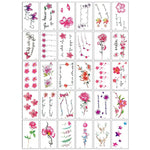 Tatouages Éphémères Fleur et Papillon – Pack 10 à 50 pièces - Vignette | Dame Fleur