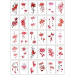 Tatouages Éphémères Fleur et Papillon – Pack 10 à 50 pièces - Vignette | Dame Fleur