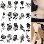 Tatouages Éphémères Fleur et Papillon – Pack 10 à 50 pièces - Vignette | Dame Fleur