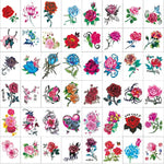 Tatouages Éphémères Fleur et Papillon – Pack 10 à 50 pièces - Vignette | Dame Fleur