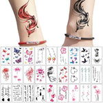 Tatouages Éphémères Fleur et Papillon – Pack 10 à 50 pièces - Vignette | Dame Fleur