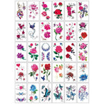 Tatouages Éphémères Fleur et Papillon – Pack 10 à 50 pièces - Vignette | Dame Fleur
