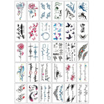 Tatouages Éphémères Fleur et Papillon – Pack 10 à 50 pièces - Vignette | Dame Fleur