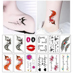 Tatouages Éphémères Fleur et Papillon – Pack 10 à 50 pièces - Vignette | Dame Fleur