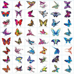 Tatouages Éphémères Fleur et Papillon – Pack 10 à 50 pièces - Vignette | Dame Fleur