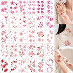 Tatouages Éphémères Fleurs de Cerisier – 30 Petits Motifs Étanches - Vignette | Dame Fleur
