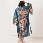 Veste Kimono Fleuri Chic - Vignette | Dame Fleur