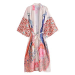 Veste Kimono Fleurie Femme - Vignette | Dame Fleur