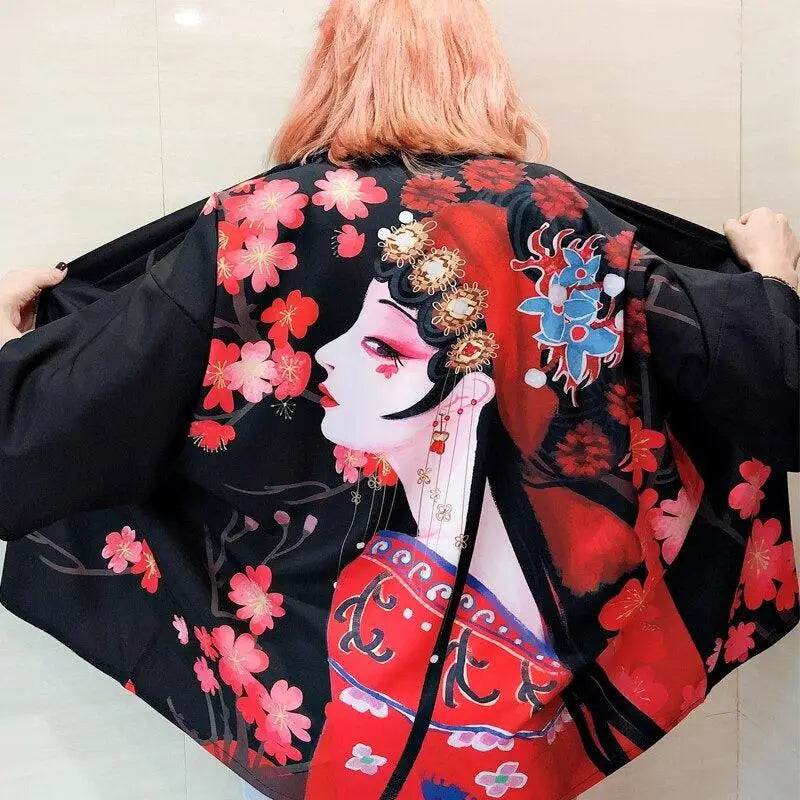 Veste Kimono Geisha Fleurie | Dame Fleur