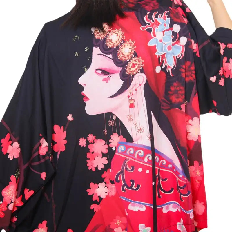 Veste Kimono Geisha Fleurie | Dame Fleur