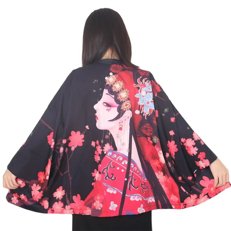 Veste Kimono Geisha Fleurie | Dame Fleur