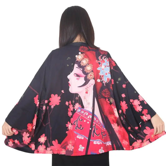 Veste Kimono Geisha Fleurie | Dame Fleur