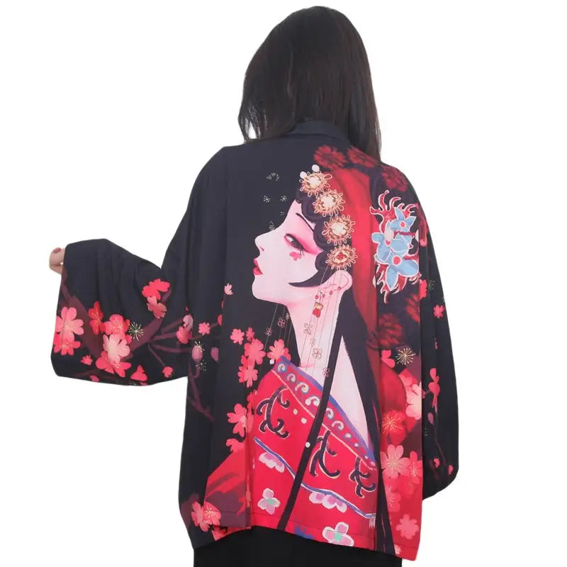 Veste Kimono Geisha Fleurie | Dame Fleur