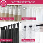 Voilage Fleurs Violettes - Vignette | Dame Fleur