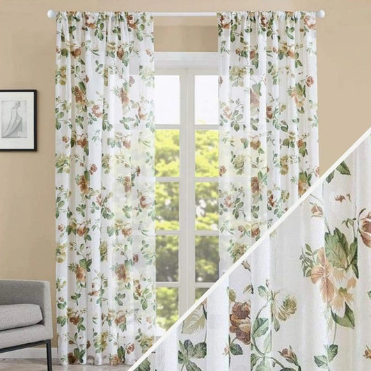 Voilage motif floral | Dame Fleur
