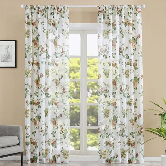 Voilage motif floral | Dame Fleur
