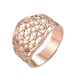 Bague Fleur de Vie rose