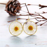 Boucles d'Oreilles Fleur Naturelle